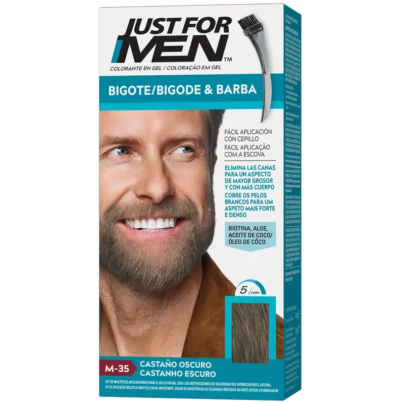 Just For Men Dark Brown Moustache and Beard