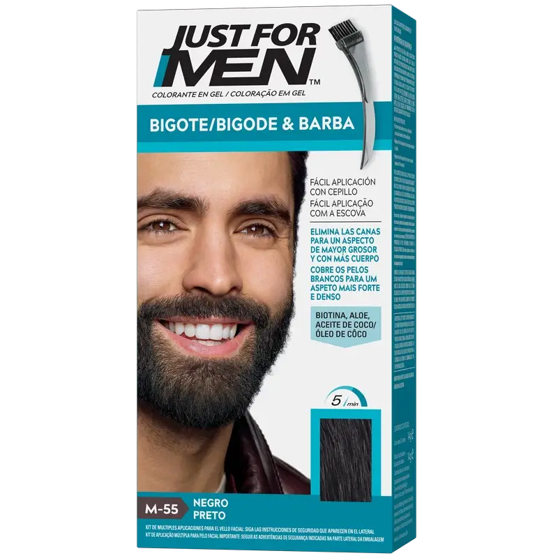 Just For Men Moustache et barbe noires