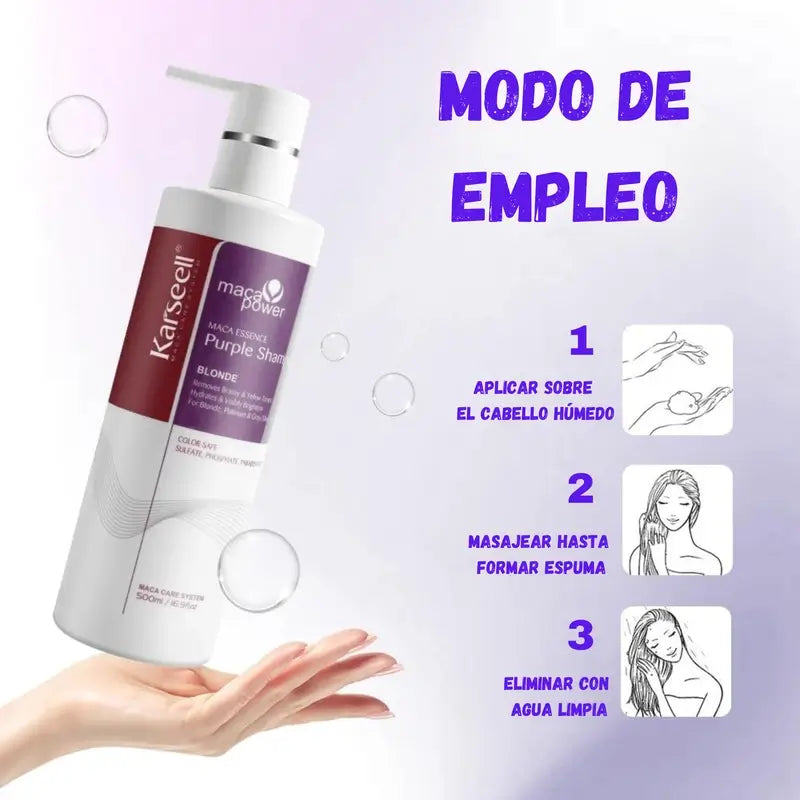 Karseell Shampooing pour cheveux violets, 500 ml