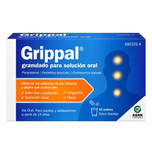 Grippal Oral Solution Orange 10 sachets Granules