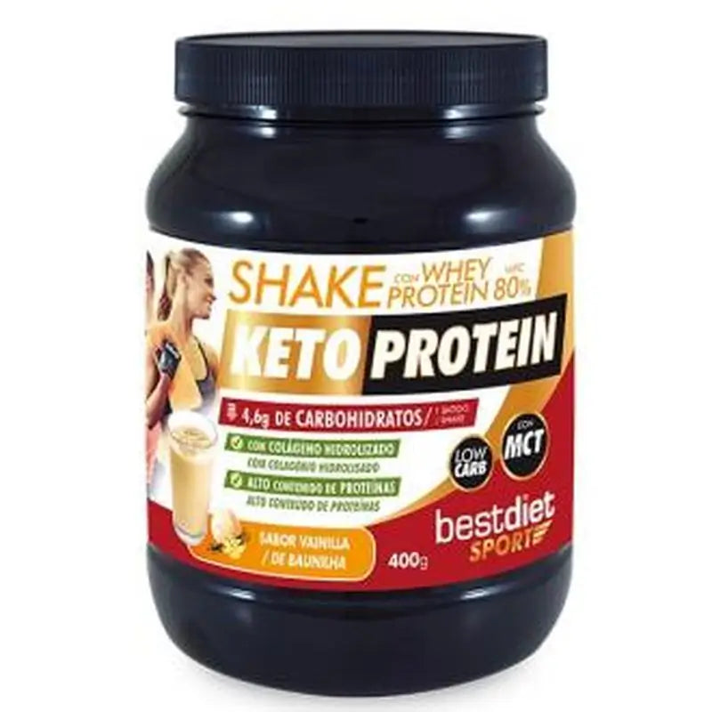 Keto Protein Shake Whey Protein 80% Vanilla Flavour 400Gr.