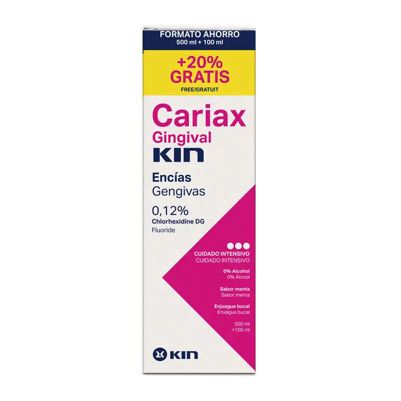 KIN Cariax Gingival Mouth Rinse 500 ml + 100 ml