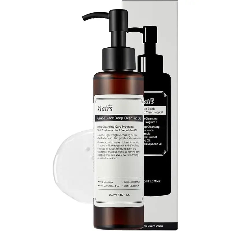 Huile nettoyante noire douce, 150 ml