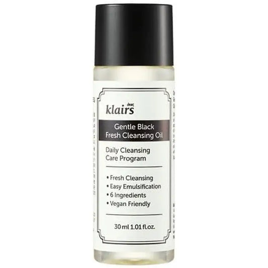 Klairs Huile nettoyante douce Black Fresh, 30 ml