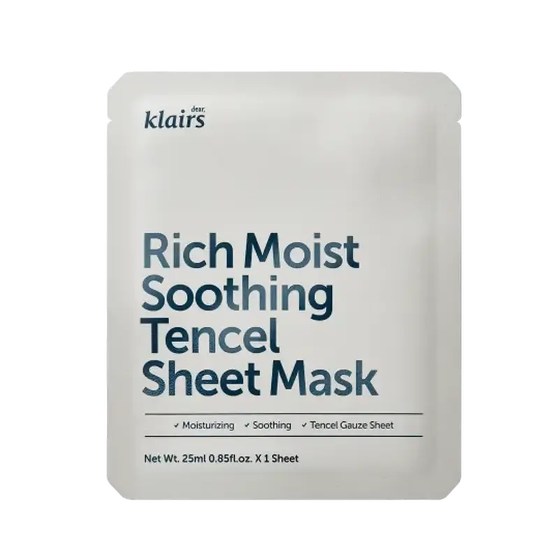 Klairs Rich Moist Soothing Tencel Sheet Mask, 25 ml