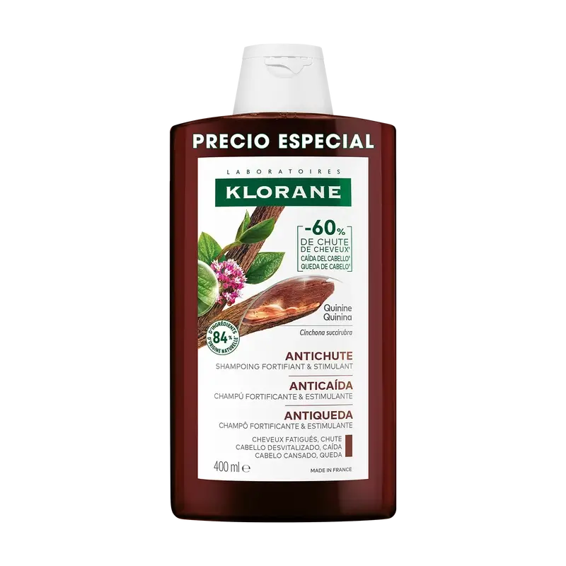 Klorane Shampooing à la quinine et à l'edelweiss 400 ml
