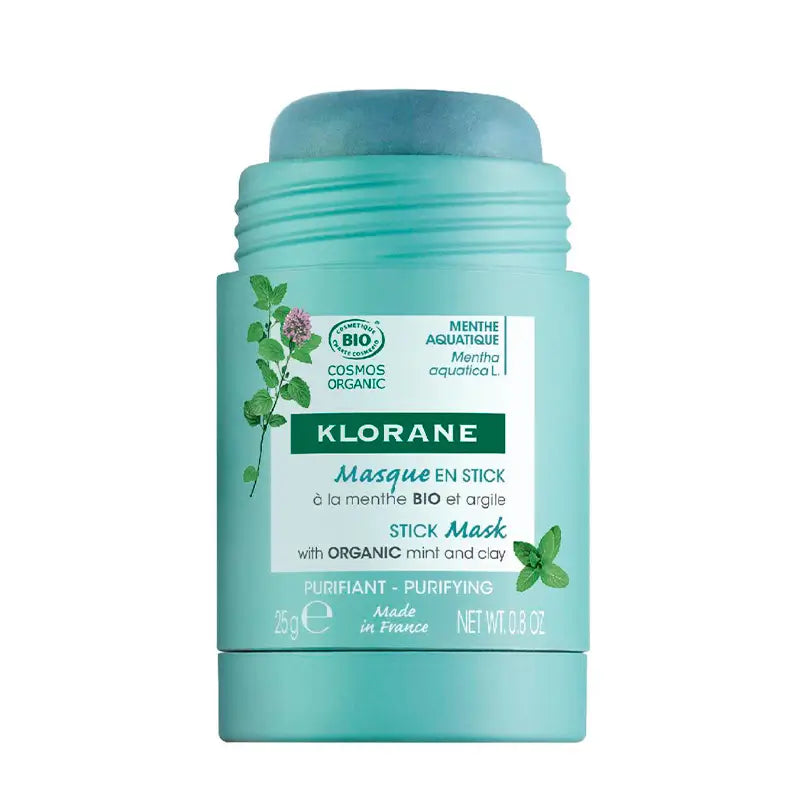 Klorane Bio Masque Stick à la Menthe Aquatique et à l'Argile 25g