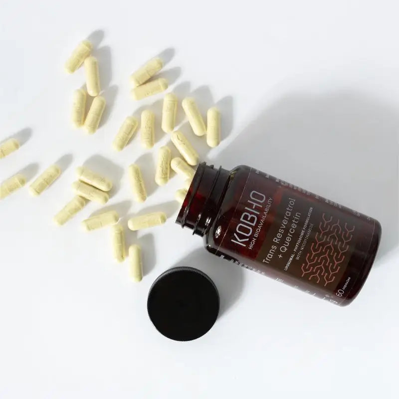 Kobho Labs Supplément Trans Resveratrol + Quercétine, 60 gélules
