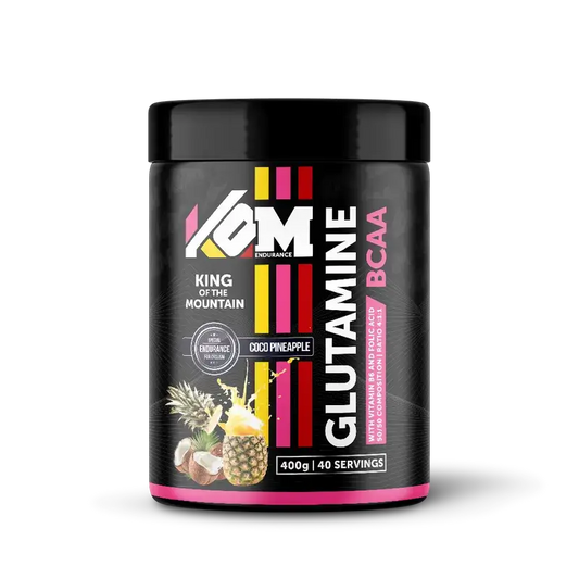 Kom Endurance Amino Acids Sports Nutrition, 400g pineapple-coconut flavour bcaa,s+glutamine tin