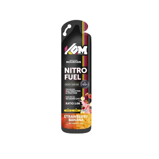 Kom Endurance Sports Nutrition Gels, boîte de 18 gels de 60g saveur fraise-banane.