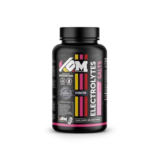 Kom Endurance Hydration Sports Nutrition, 100 capsules bottle of electrolytes