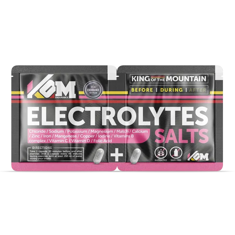 Kom Endurance Hydration Sports Nutrition, duplo de deux capsules d'électrolytes