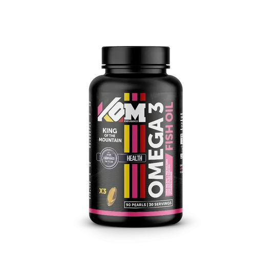 Kom Endurance Omega 3 Sports Nutrition, 90 omega3 softgel bottle