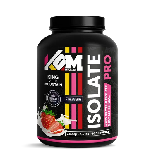 Kom Endurance Protein Sports Nutrition, 1,8kg strawberry flavour isolate protein canister