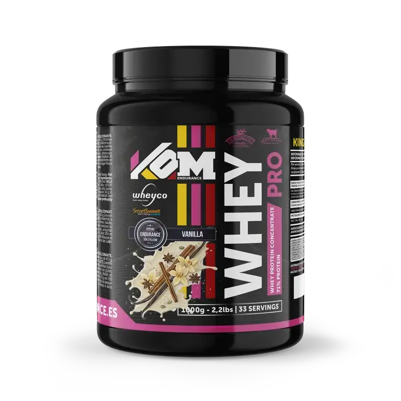 Kom Endurance Proteins Sports Nutrition , 1kg vanilla flavour whey protein tin