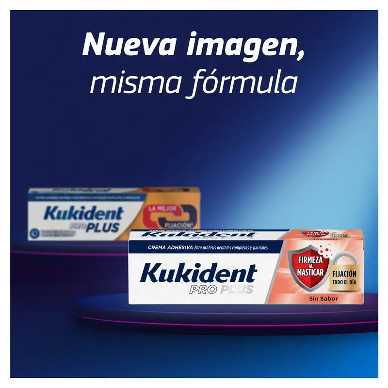 Kukident Duplo Pro Plus Fermeté à la mastication, 2 X 57 Gr