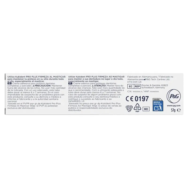 Kukident Pro Plus Fermeté à mâcher, 57 Gr