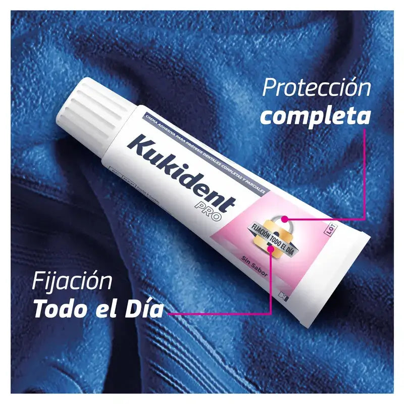 Kukident Triplo Pro Crème adhésive complète pour prothèses dentaires, neutre 3 x 70 Gr