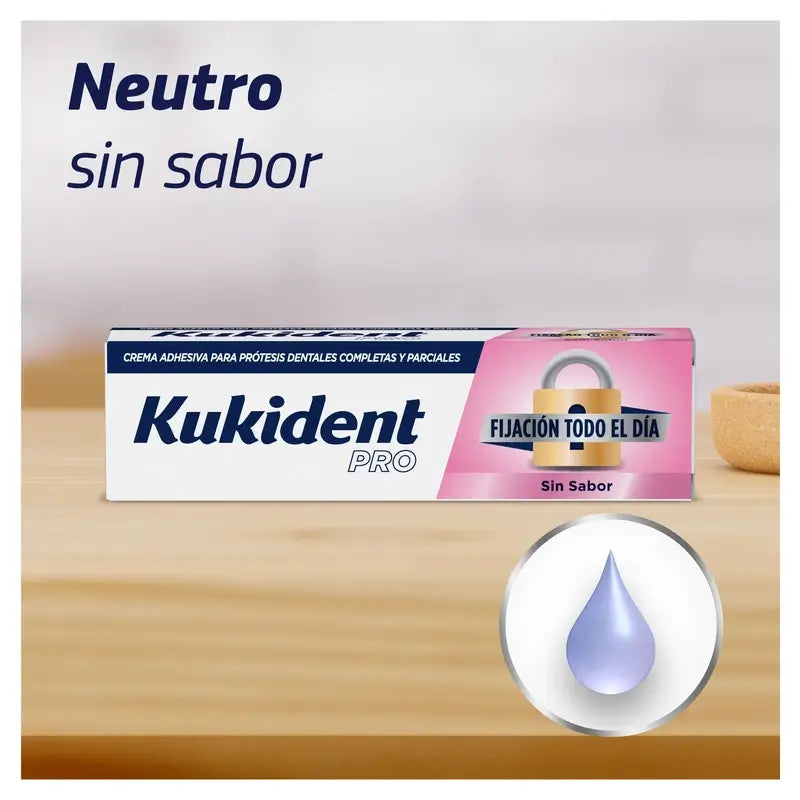 Kukident Triplo Pro Crème adhésive complète pour prothèses dentaires, neutre 3 x 70 Gr