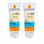 La Roche-Posay Anthelios Dermo-Pédiatrie Lait Hydratant SPF 50+ Crème solaire pour enfants Pack 2 x 250 ml