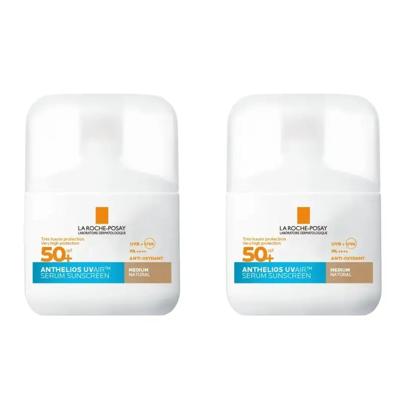 La Roche Posay Anthelios Uvair Sun Serum Spf50+ Tinted Medium , 2X50 Ml