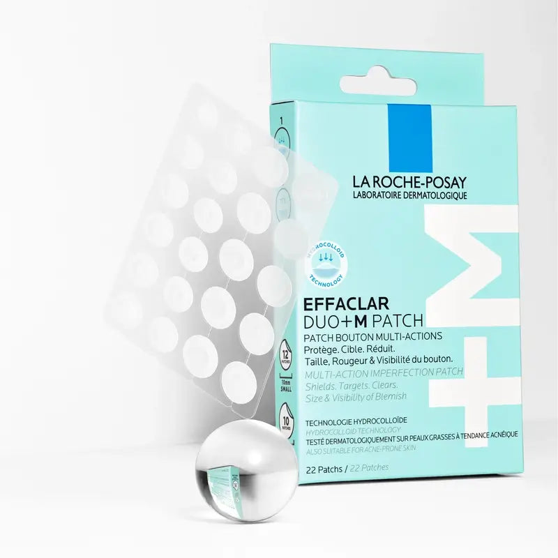 La Roche-Posay Effaclar Duo+M Invisible Patches Anti-Imperfections & Anti-Blemish , 22 unités