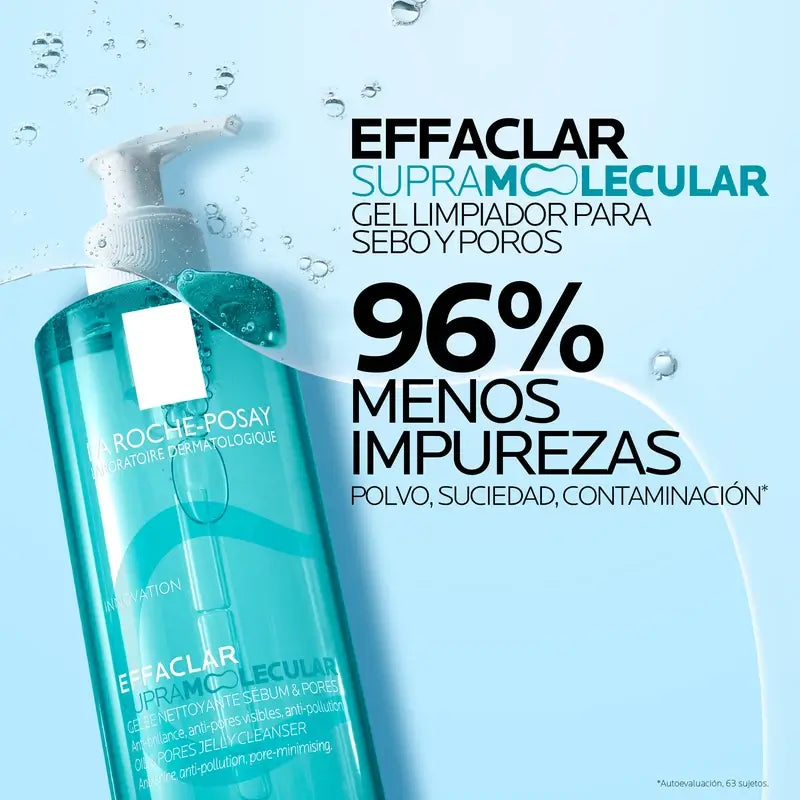 Gel nettoyant Effaclar Supramolecular de La Roche-Posay, 400 ml