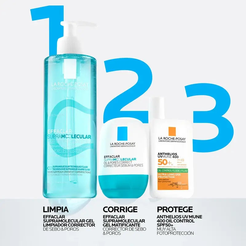 La Roche-Posay Effaclar Gel matifiant supramoléculaire, 40 ml