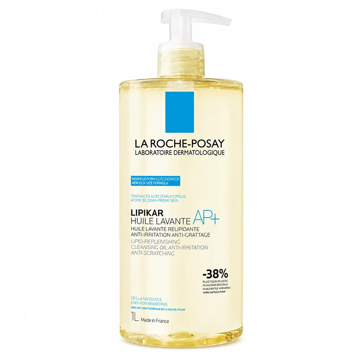 La Roche Posay Lipikar Oil Washing Ap+ Body Cleanser Anti Irritation For Atopic Skin , 1000 ml