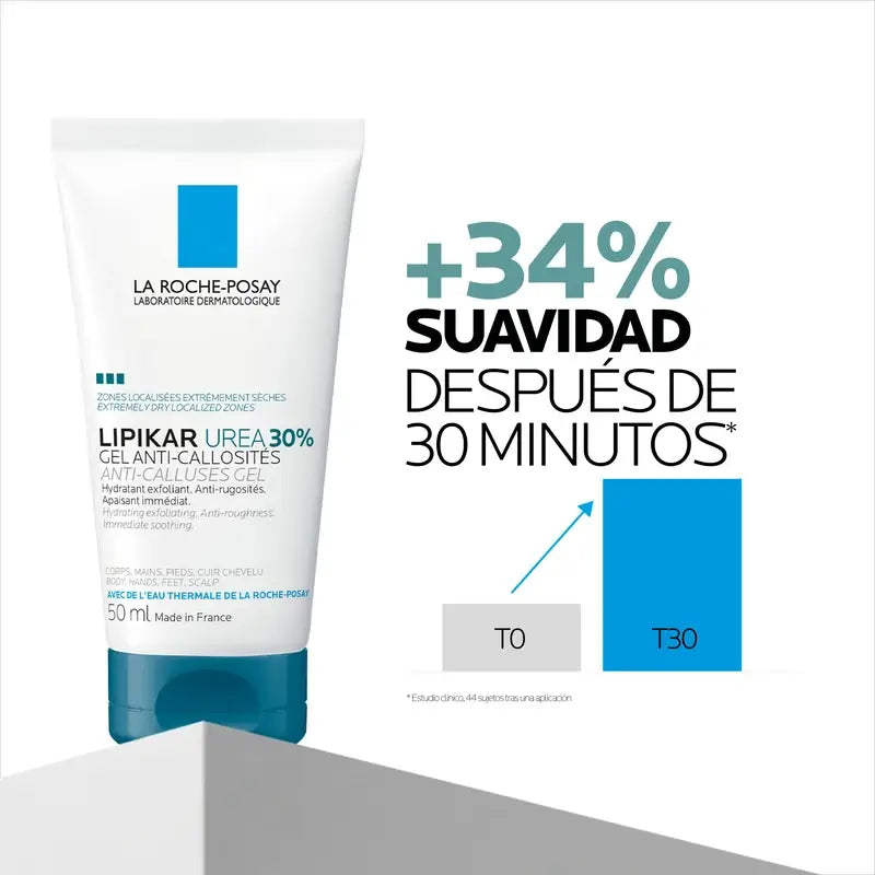 La Roche Posay Lipikar Urea Gel 30% - Gel hydratant à l'urée, 50 ml