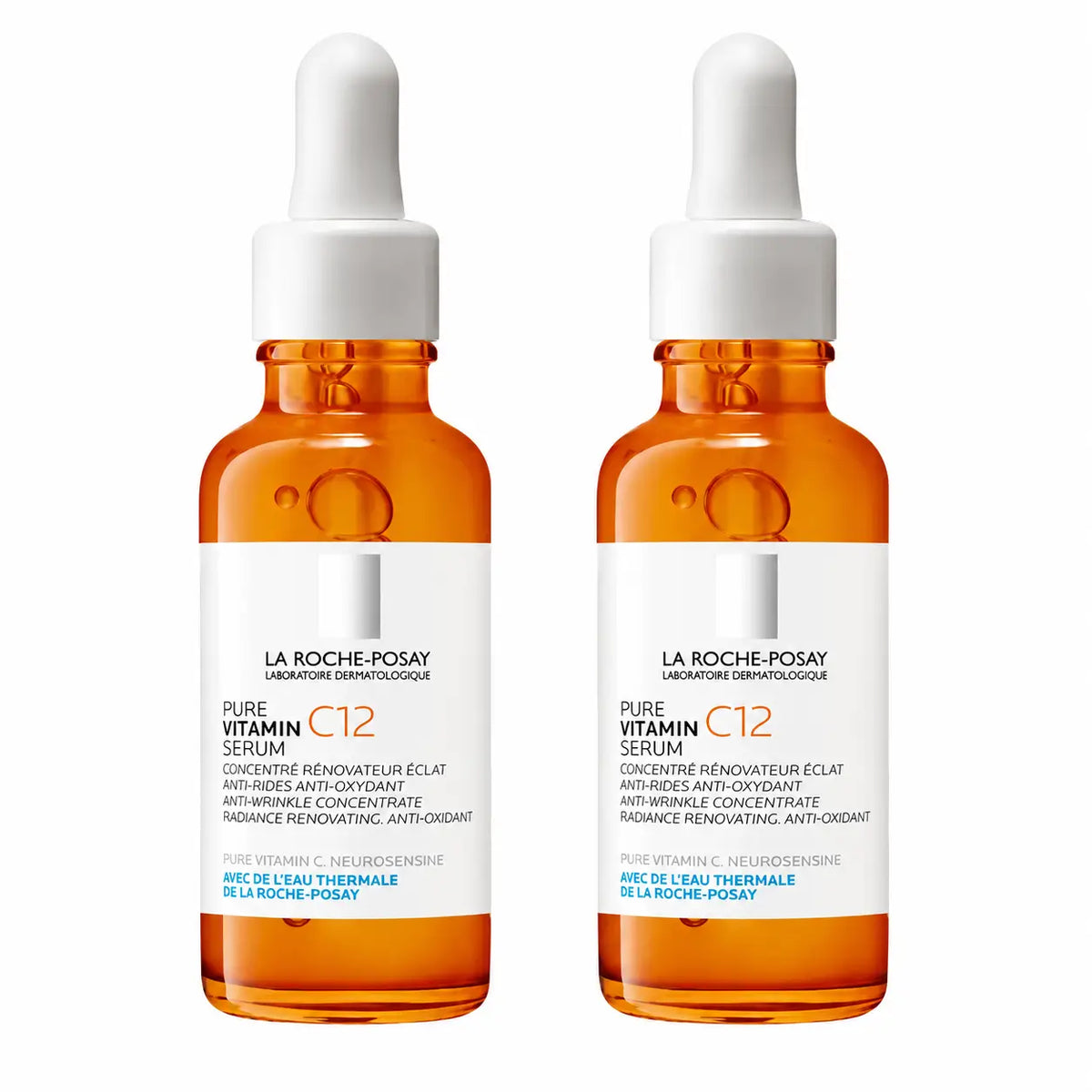 La Roche Posay Pure Vitamine C12 Sérum antioxydant et anti-rides, Pack 2 x 30 ml