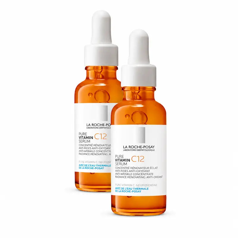La Roche Posay Pure Vitamine C12 Sérum antioxydant et anti-rides, Pack 2 x 30 ml