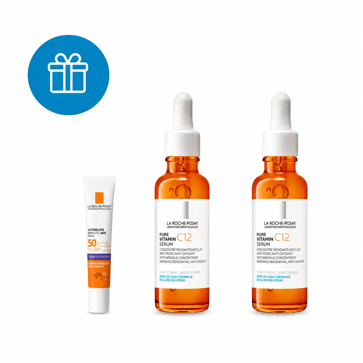 La Roche Posay Pure Vitamine C12 Sérum antioxydant et anti-rides, Pack 2 x 30 ml
