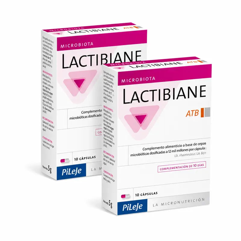 Lactibiane Atb Complément antibiotique, lot de 2 boîtes de 10 gélules