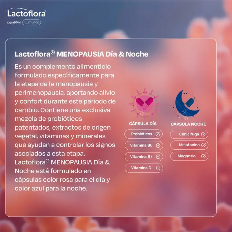 Lactoflora Ménopause Jour & Nuit , 60 gélules