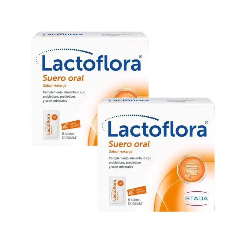 Lactoflora Oral Serum With Probiotics, Prebiotics And Mineral Salts Orange Flavour , 6 sachets