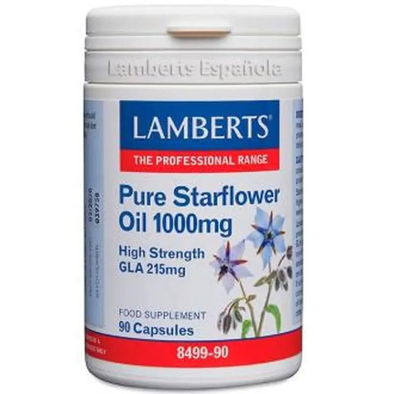 Lamberts Pure Borage Oil 1000Mg(High Gla215Mg)90 Capsules