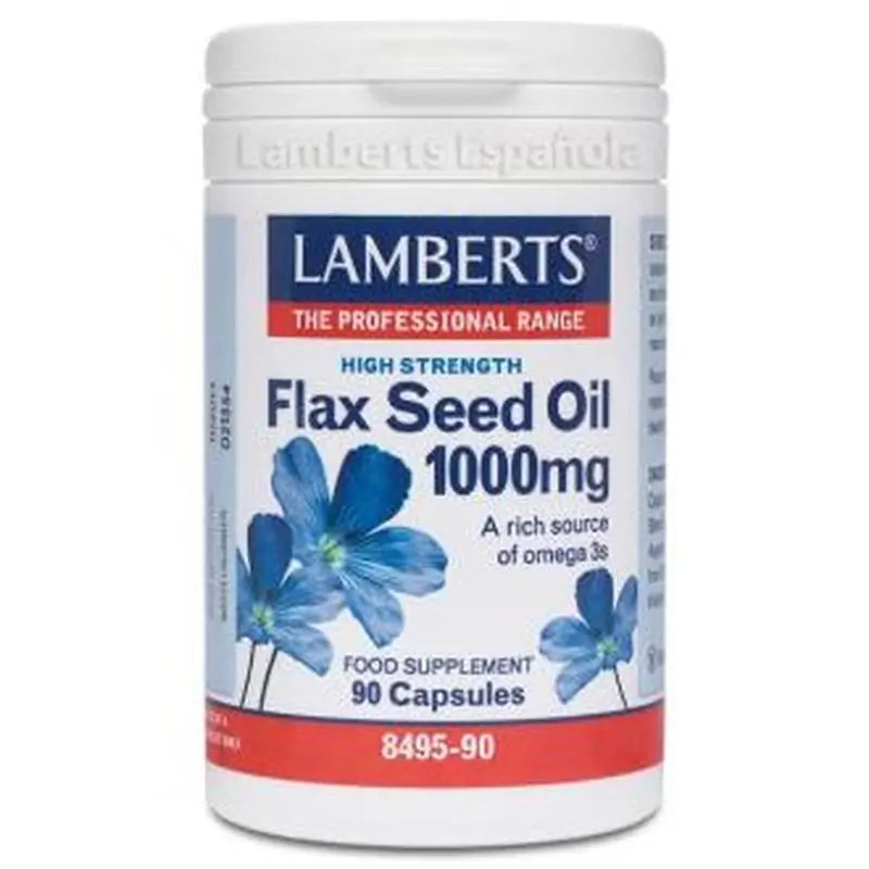 Lamberts Flax Seed Oil 1000 Mg. 90 Capsules