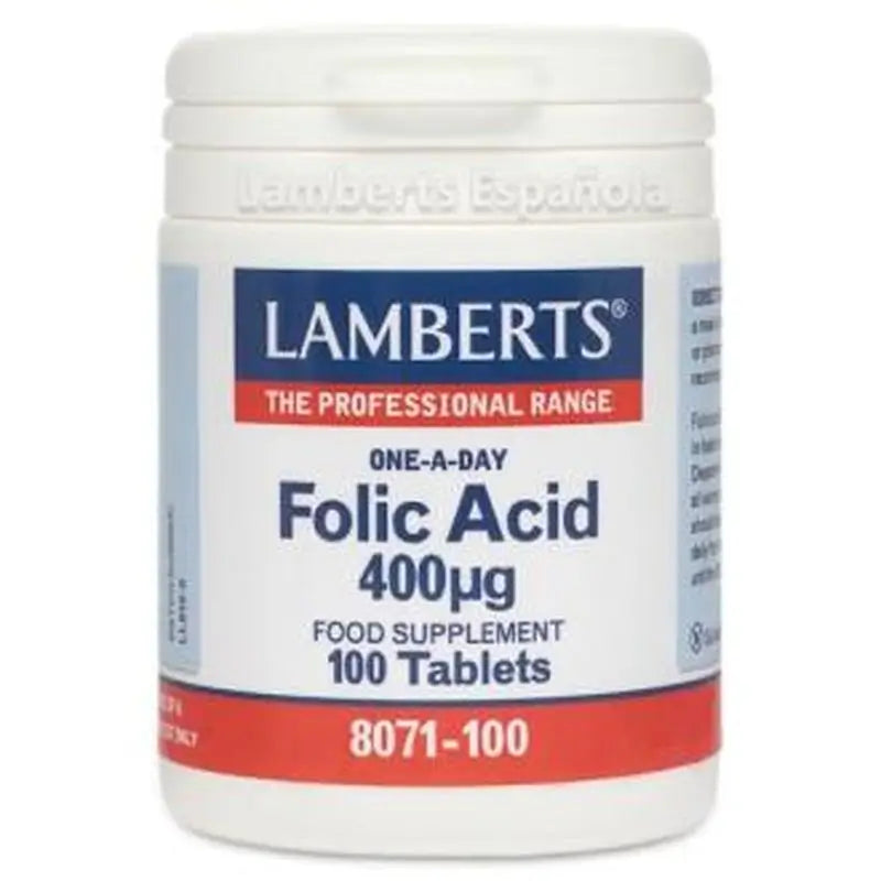 Lamberts Folic Acid 400 mg. 100 Tablets