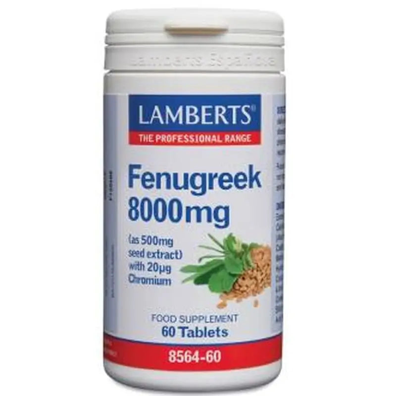 Lamberts Fenugreek 8000Mg. with Chromium 60 Tablets