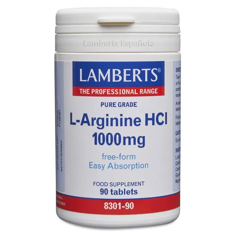 Lamberts L-Arginine Hci 1000Mg , 90 tablets