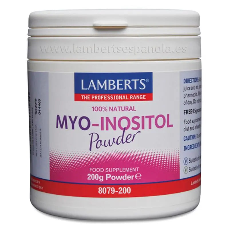 Lamberts Myo Inositol Powder 100% Natural, 200 grams