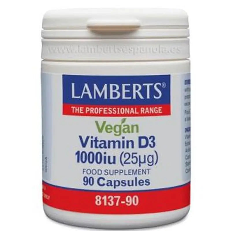 Lamberts Vitamin D3 1000Ui 90 Vegan Capsules