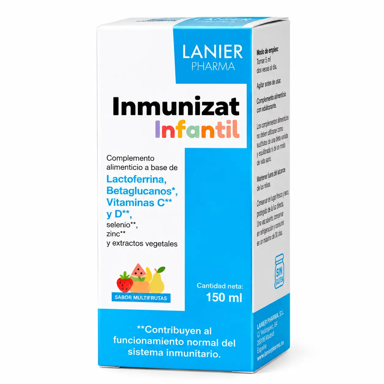 Lanier Pharma Inmunizat Supplément alimentaire pour nourrissons, 150 ml