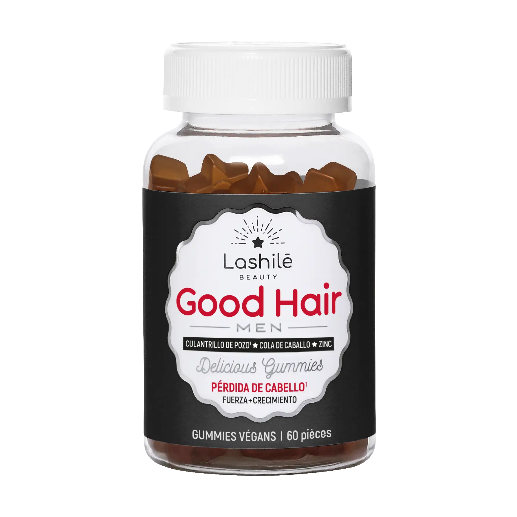 Lashilé Beauty Good Hair Men Gummies , 60 units