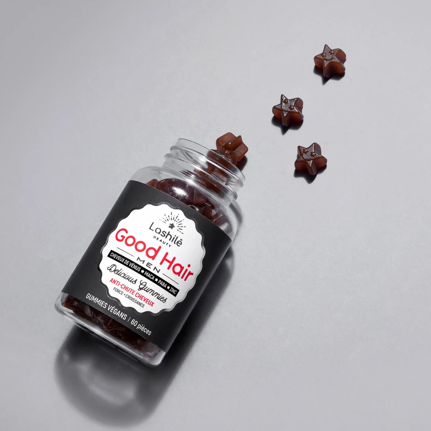 Lashilé Beauty Good Hair Men Gummies , 60 unités