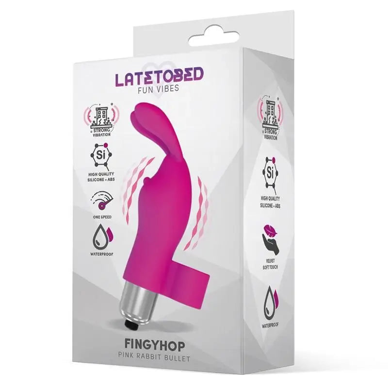 Latetobed Vibrating Bullet With Pink Silicone Bunny