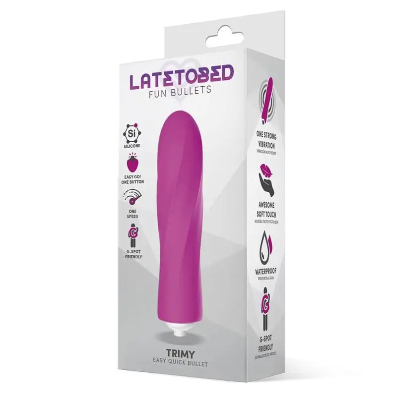 Latetobed Vibrating Bullet Easy Quick Silicone Pink