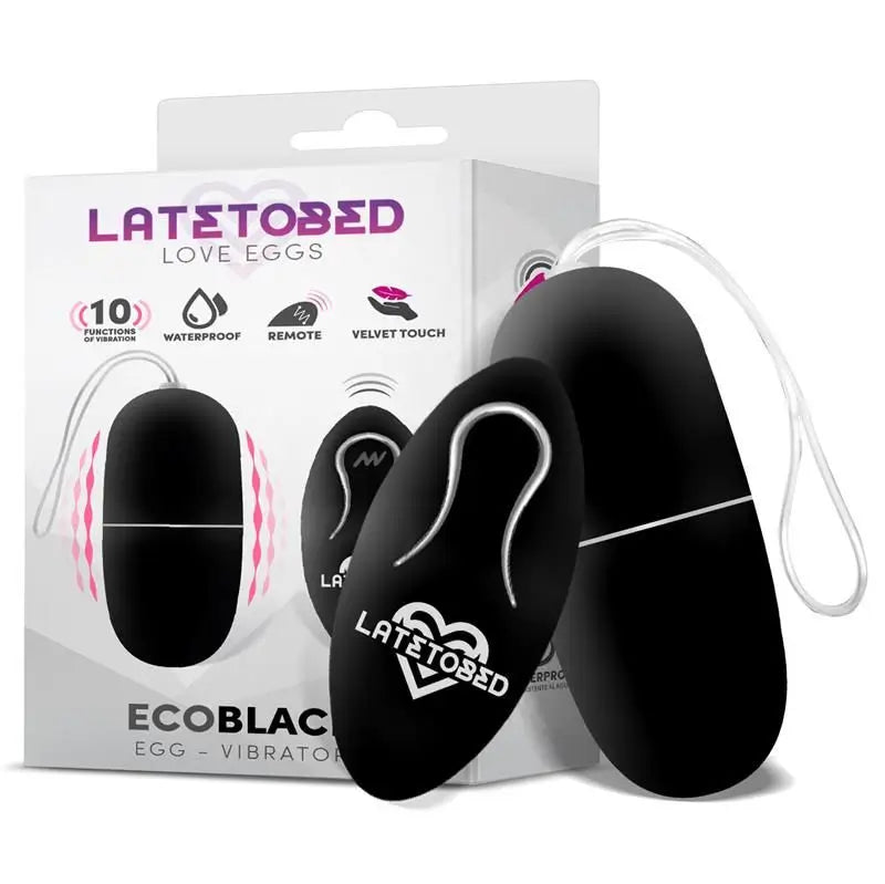 Latetobed Remote Control Vibrating Egg Black