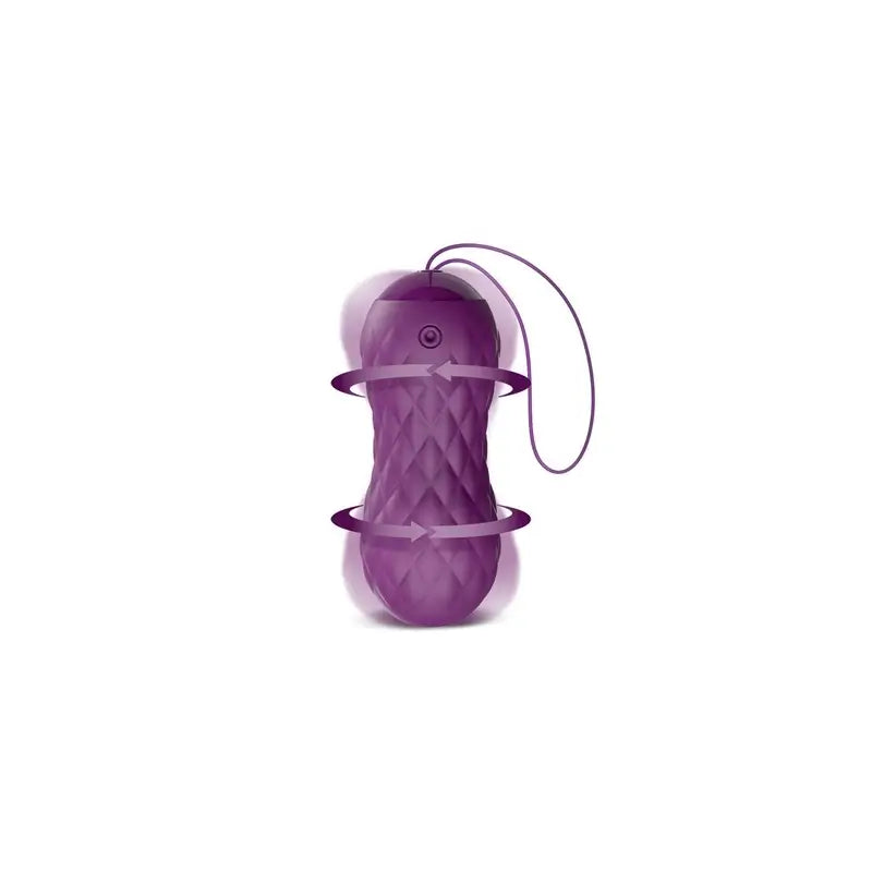 Latetobed Oeuf vibrant avec télécommande Wave Motion Usb Silicone Purple